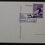 Österreich, MiNr. 624 auf FIS - Festkarte, 1936