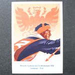Österreich, MiNr. 624 auf FIS - Festkarte, 1936