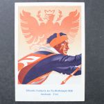 Österreich, MiNr. 623 auf FIS Festkarte, 1936