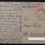 Vilsbiburg, Gebühr bezahlt auf Karte, 1946