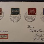 Deutsches Reich, MiNr. 576-579, R-Brief Königsberg nach Cranz