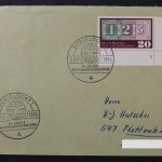 Deutschland (BRD), MiNr. 482 Ecke rechts unten, FN 2 auf Brief
