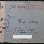 Dänemark, Zensurbeleg nach Lehrte, britische Zensur