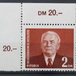 DDR, MiNr. 343, Ecke links oben, postfrisch