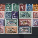 Memel, MiNr. 52-71, postfrisch