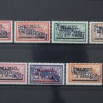 Memel, MiNr. 40-46, Falz