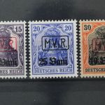 Post in Rumänien, MiNr. 1-3, postfrisch