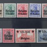 Landespost Belgien, MiNr. 1-9, postfrisch