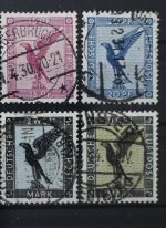 Deutsches Reich, MiNr. 378-384, gestempelt