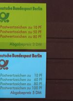 Berlin, MiNr. MH 14 + 15, Berlin 30, gestempelt