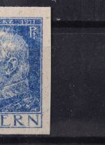 Bayern, MiNr. 79 II ungezähnter Probedruck, ungebraucht