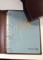 2 Numisblätter-Ringbinder mit Schutzkassetten