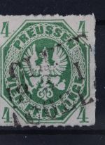 Preußen, MiNr. 14 b, Paar, gestempelt, BPP Fotobefund