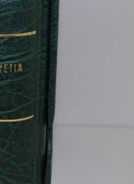 Leuchtturm, 1 grüner Drehstabbinder mit Kassette, Aufdruck: Helvetia