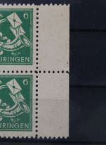 Sowjetische Zone, MiNr. 95 A X PF XV, Viererblock, postfrisch