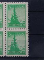 Sowjetische Zone, MiNr. 94 A X PF VI, Viererblock, postfrisch