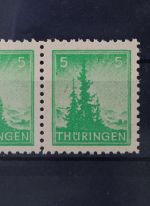 Sowjetische Zone, MiNr. 94 A X PF I, Dreierstreifen, postfrisch
