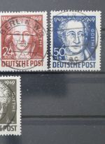 Sowjetische Zone, MiNr. 234-238 zentrisch Berlin, gestempelt