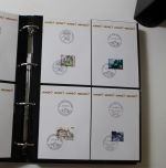 Schweiz Kärtchen mit Sonderstempel vieler Städte und Orte