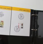 Schweiz Kärtchen mit Sonderstempel vieler Städte und Orte