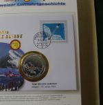 Motivsammlung "Schweizer Luftfahrtsgeschichte" in 3 Vordruckalben