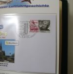 Motivsammlung "Schweizer Luftfahrtsgeschichte" in 3 Vordruckalben