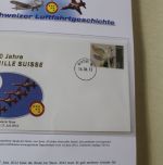 Motivsammlung "Schweizer Luftfahrtsgeschichte" in 3 Vordruckalben