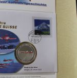 Motivsammlung "Schweizer Luftfahrtsgeschichte" in 3 Vordruckalben