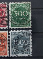 Deutsches Reich, MiNr. 268-273, gestempelt, geprüft Infla