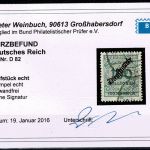 Deutsches Reich Dienstmarke, MiNr. 82, gestempelt, BPP Kurzbefund