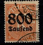 Deutsches Reich Dienstmarke, MiNr. 95 Y, gestempelt, geprüft Infla