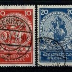 Deutsches Reich, MiNr. 351-354, gestempelt