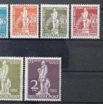 Berlin, MiNr. 35-41, Neugummi