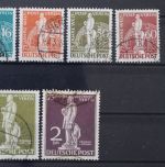 Berlin, MiNr. 35-41, gestempelt