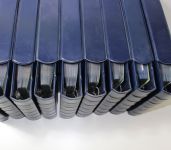 pro collect plus-Album-Set, königsblau, 9 Alben mit Klarsichteinlagen für Karten