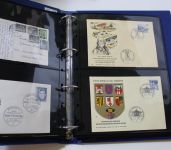 Leuchtturm 10 blaue Vario F Ringbinder mit Kassetten