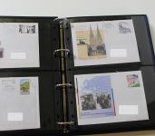 BRD Ganzsachen Sammlung in 3 Leuchtturm VARIO GIGANT Alben