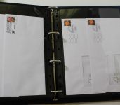 BRD Ganzsachen Sammlung in 3 Leuchtturm VARIO GIGANT Alben