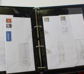 BRD Ganzsachen Sammlung in 3 Leuchtturm VARIO GIGANT Alben