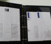 BRD Ganzsachen Sammlung in 3 Leuchtturm VARIO GIGANT Alben