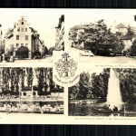 Apolda/Thür., Wappen, Bahnhofstraße, Blick auf Bergschule, Stadtbad