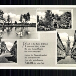 Kandel, Lkrs. Germersheim, Pfalz, 4 Bilderkarte mit Vers