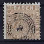 Baden, MiNr. 15 b, gestempelt, BPP Signatur