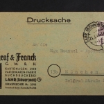 Lahr, Zentgraf & Franck Kartonagen, 1949