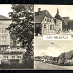 Bad Wilsnack Kr. Perleberg, Puschkin-Kurhaus, Markt, Thälmannstraße