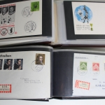 Deutschland (BRD) Briefe-Sammlung ab den 1960er Jahren in 4 Alben