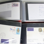 Deutschland (BRD) Briefe-Sammlung ab den 1960er Jahren in 4 Alben