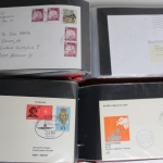 Deutschland (BRD) Briefe-Sammlung ab den 1960er Jahren in 4 Alben