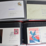 Deutschland (BRD) Briefe-Sammlung ab den 1960er Jahren in 4 Alben