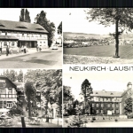 Neukirch/Lausitz, Zwiebackfabrik, Gaststätte Waldschlößchen, Oberschule